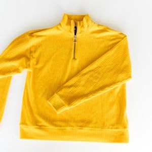 Forever 21 Yellow Ribbed Sweater